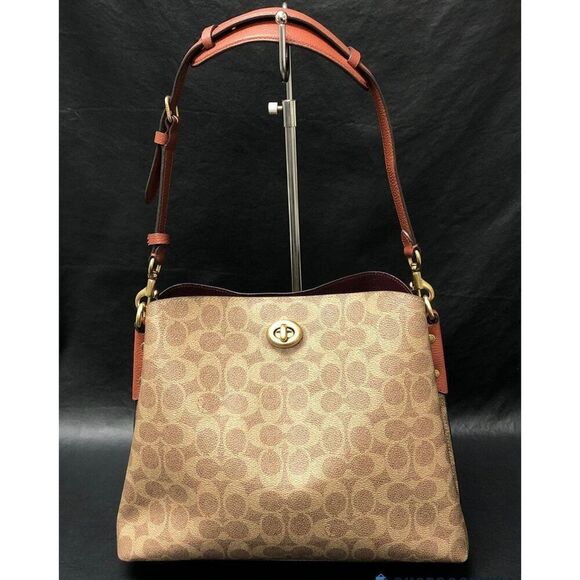 Coach Handbags - Coach Willow coated canvas signature pattern shoulder bag